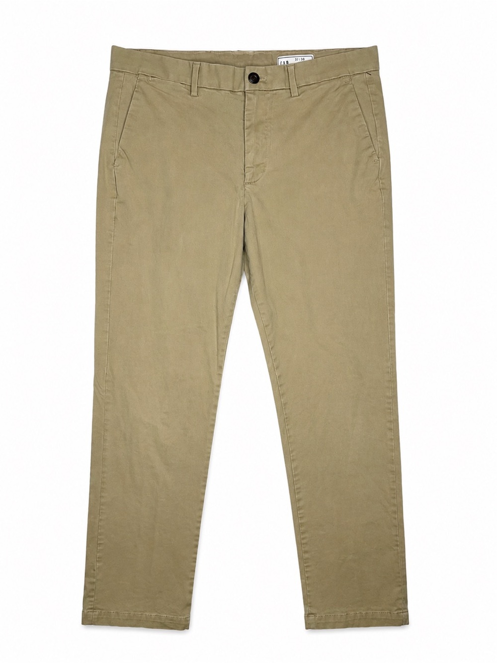 GAP Men’s Straight Chino Pants 32x36 Khaki Tan Stretch Cotton Classic
